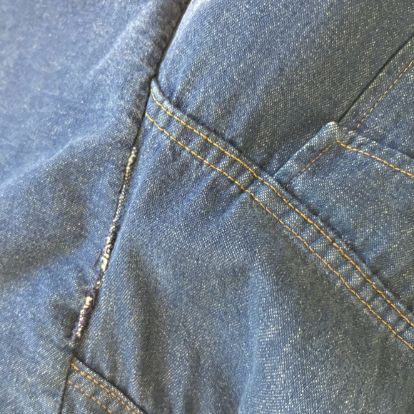 Vintage 1980s Dickies Men’s Sherpa Lined Denim Jacket Trucker. - Picture 12 of 14